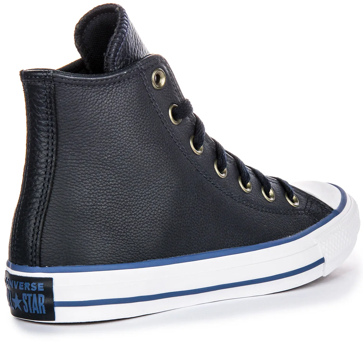 Converse All Star A08584C High Top In Navy White Leather Shoes Converse