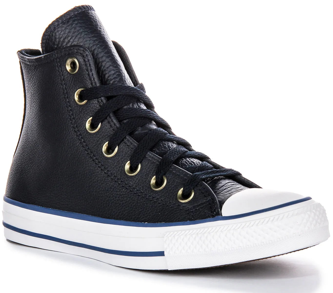Converse All Star A08584C High Top In Navy White Leather Shoes Converse