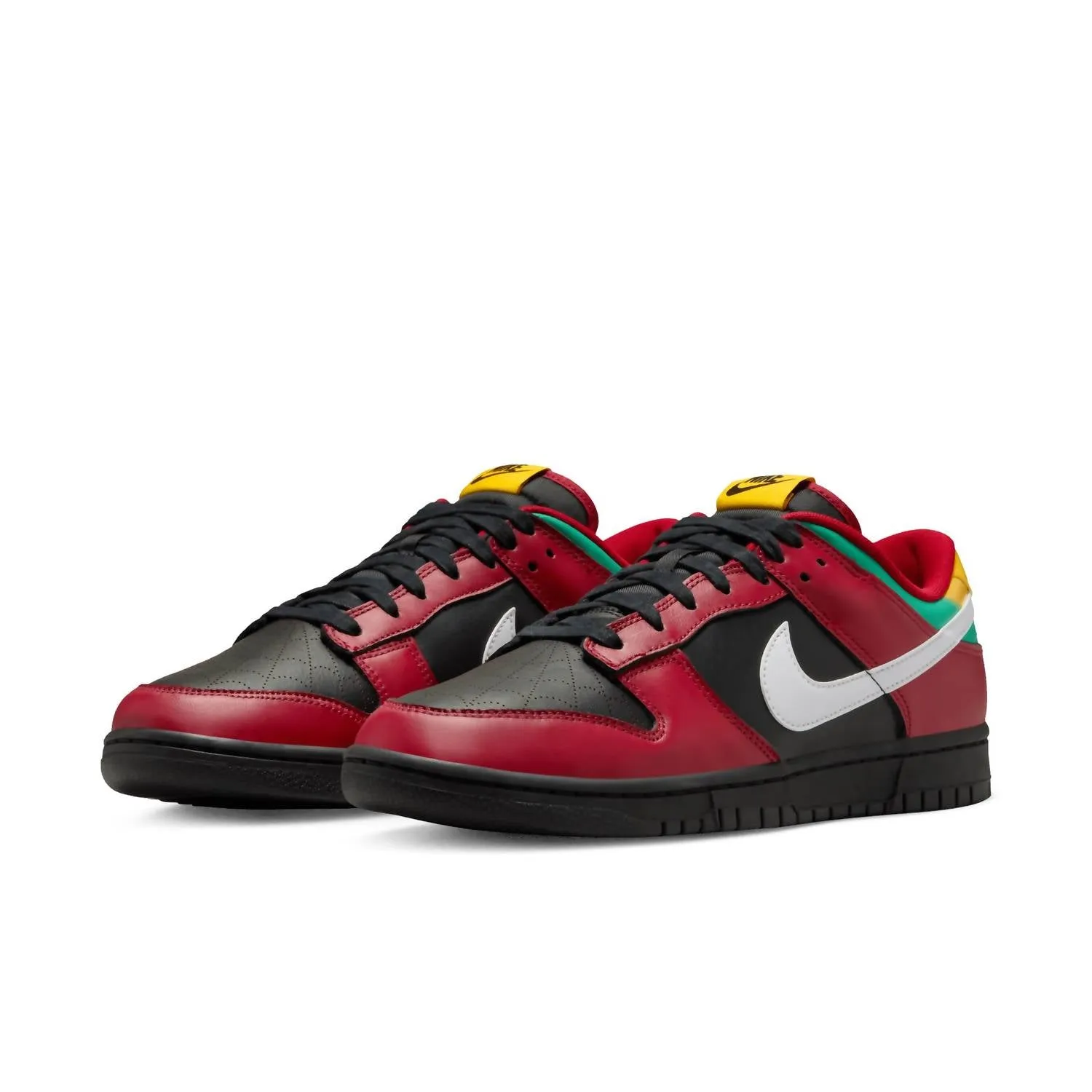 Men's Dunk Low Retro Ltd Tattoo Sneakers In Black/white-Gym Red-University Gold