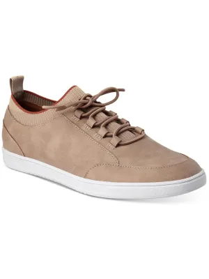 Mens Faux Suede Round Toe Casual And Fashion Sneakers